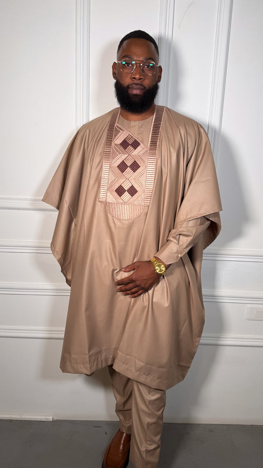 Boubou marron glacé